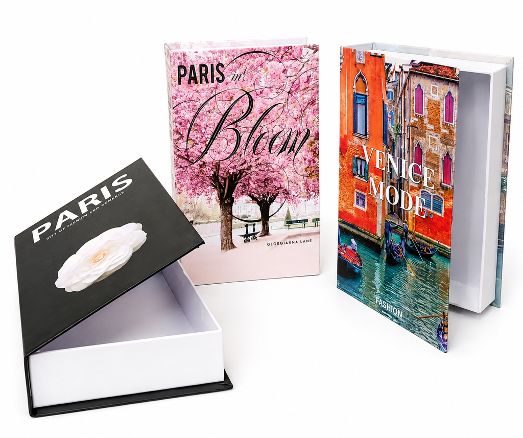 Paris in Bloom Decorative Dummy Book Cover – Luxury Home Décor