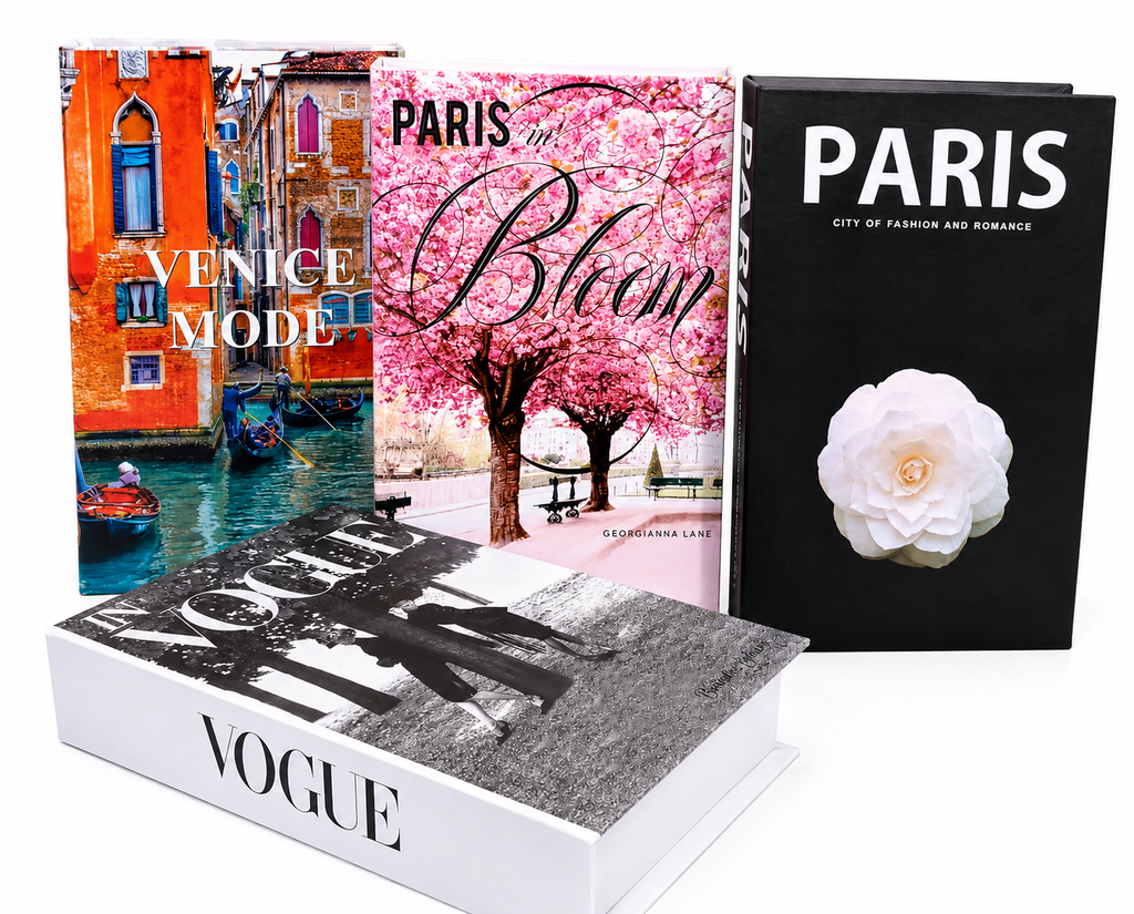 Paris in Bloom Decorative Dummy Book Cover – Luxury Home Décor