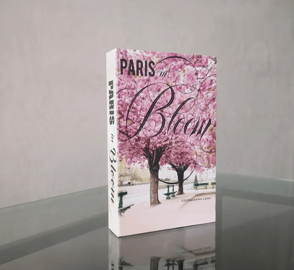 Paris in Bloom Decorative Dummy Book Cover – Luxury Home Décor