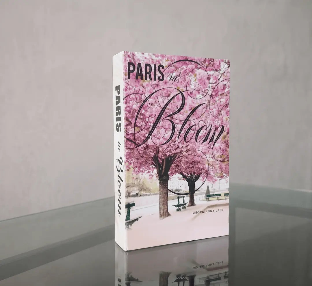 Paris in Bloom Decorative Dummy Book Cover – Luxury Home Décor